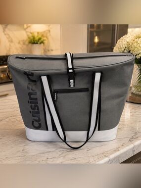 Cuisinart 40qt Waterproof Gray Tote Cooler Bag Holds up to 35-12oz cans